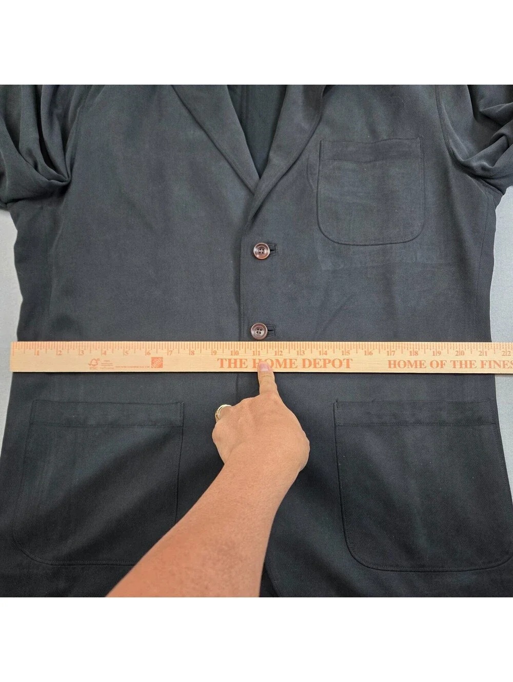 TOMMY BAHAMA 100% Silk Sport Coat Size L Black Chore Blazer Jacket Island Soft